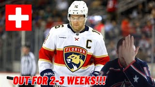 Barkov out 23 weeks for Panthers SWEDISH [upl. by Tisha819]