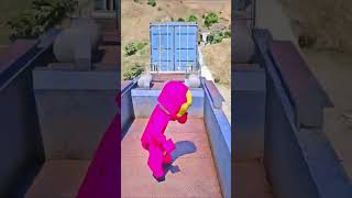 Lego ironman got saved by big blue iron man from another area  gta5 shorts trending shortsfeed [upl. by Attinahs235]