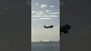 easyJet A20N Landing at Gibraltar [upl. by Cleary]