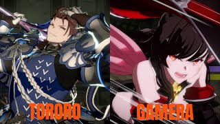 GBVSR High Level Gameplay Tororo Percival VS Gamera Beatrix [upl. by Nwahsav]