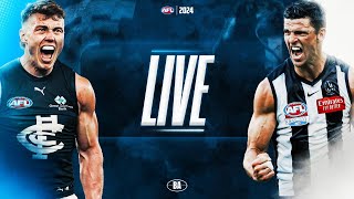 Live with PommyinOz  Carlton v Collingwood  AFL Round 21 2024 [upl. by Lordan101]