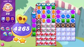 Candy Crush Saga Level 4265 NO BOOSTERS  Hard Level  2 Stars 🌟🌟 [upl. by Emolas]