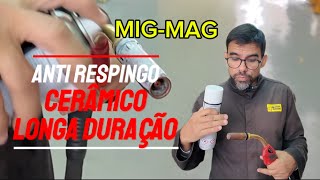 AntiRespingo Cerâmico de Longa Duração Proteção Eficiente para Soldadura MIGMAG [upl. by Ardnajela]