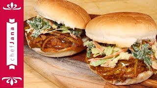 HOW TO MAKE VEGAN PULLED PORK USING BANANA PEEL  TOFU COLESLAW [upl. by Madison]