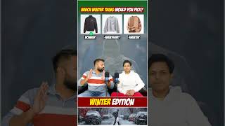 Winter is coming  This vs That  Winter Edition  Things to buy in winters quizgames winters [upl. by Nylsoj]