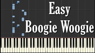 Easy Boogie Woogie Piano Tutorial  FREE SHEET MUSIC [upl. by Hendrick]