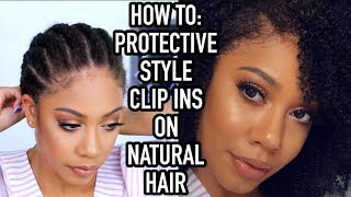 PROTECTIVE STYLE  CLIP IN EXTENTIONS  FACEOVERMATTER [upl. by Duky]