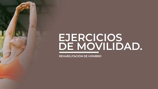 Rehabilitación Hombro  Ejercicios de Movilidad [upl. by Solakcin]