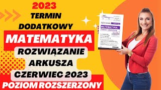 Rozwiązanie matura z matematyki poziom Rozszerzony czerwiec 2023 ROZWIĄZANIE [upl. by Yetnom]