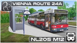 OMSI 2  Vienna Route 24a NL205 M12 [upl. by Eiderf]