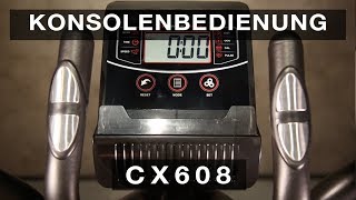 Sportstech CX608  Konsolenbedienung [upl. by Ruhnke]