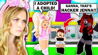 I ADOPTED JENNA In Brookhaven Roblox [upl. by Eidolem]