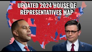 Updated 2024 Congressional Election Map Prediction July 2024 [upl. by Dnomad]