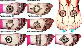 Top 8🔥🔥 Latest Stylish Feet mehndi designs 2024pairon ki mehandipair ki mehandimehandi ka design [upl. by Carlton78]