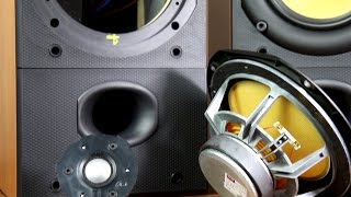 Bowers and Wilkins DM602 S2 look inside the speakers [upl. by Gytle]