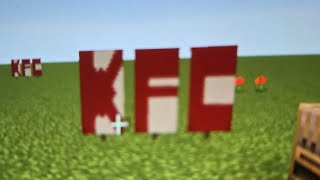 how to make a KFC banner In Minecraft Tutorial [upl. by Yelhsa826]