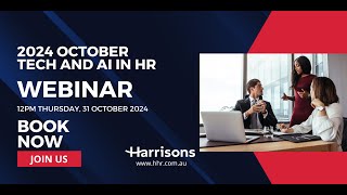 Harrisons Webinar  Tech and AI in HR [upl. by Sitoel]