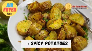 Spicy Potatoes Air Fryer Recipe  AIR FRYER Potatoes  Crispy Potatoes Ready in minutes [upl. by Notsa]