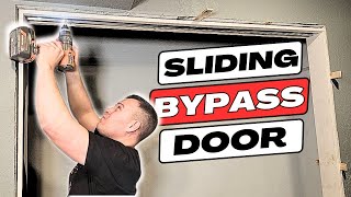 Installing A Stylish Bypass Closet Door  E12 Finishing A Basement [upl. by Jerald]