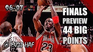 Michael Jordan Highlights vs Jazz 19961123  44pts CARRYING THE TEAM [upl. by Anidnamra]