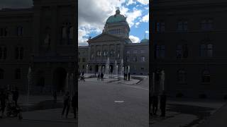 The Parliament Building Square Bern Switzerland travel architecture travelvlog [upl. by Adolphe]