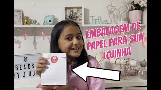 COMO FAZER EMBALAGEM DE PAPEL  TUTORIAL [upl. by Illak943]