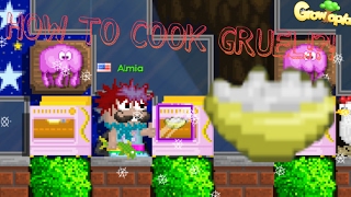 Growtopia  How to Cook Gruel ft Chef Almia [upl. by Nelluc]