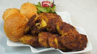 Kotlet with Halloumi Cheese  How to cook Persian Meat Patties  new delicious recipe [upl. by Lulu]