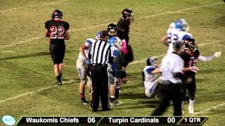 PTCI Football Waukomis vs Turpin 102315 [upl. by Heller]