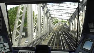 Paris Métro from Stalingrad to BarbèsRochechouart Drivers cabin view [upl. by Rhea]