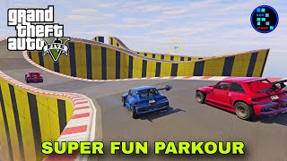 GTA V  Amazing Fun Parkour With RON [upl. by Wicks119]