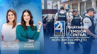 Noticiero de Guayaquil Emisión Central 02122024 [upl. by Subocaj]