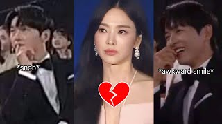 Song JoongKi BEING SNOBBED by Song Hye Kyo during the Baeksang Arts Awards Ceremony 💔💔💔 [upl. by Waterer]