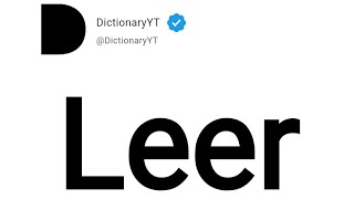 Leer Meaning in English [upl. by Assenna]