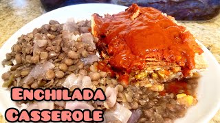 Enchilada Casserole  Plant Based Mexican Food  Oil free [upl. by Aihseket558]