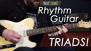 Learn These Simple Triads to Improve Your Rhythm Guitar Skills [upl. by Nostaw]