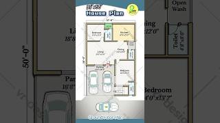 35× 50 house plan with 2 car parking 2bhk house design 35 by 50 houseplan homedesignhousemap [upl. by Humph]