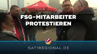 27 Tage ohne Lohn FSGBeschäftigte protestieren in Flensburg [upl. by Dunseath]