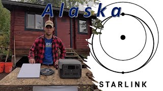 Almost Live From Remote Alaska New Starlink Mini Review Setup Alignment and Speed Test [upl. by Aranat]