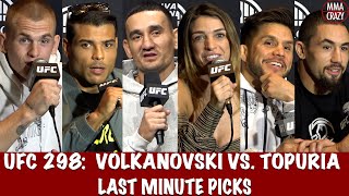 UFC 298 Alexander Volkanovski vs Ilia Topuria Last Minute Picks [upl. by Hanan]