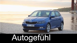 2015 Skoda Fabia exterior interior driving scenes first look  Autogefühl [upl. by Langille763]