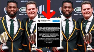 Springboks coach Rassie Erasmus supports Siya kolisi amid his divorce [upl. by Kwabena82]