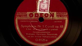 Abendroth conducts Brahms Symphony No1  3rd mvmt [upl. by Quickel497]