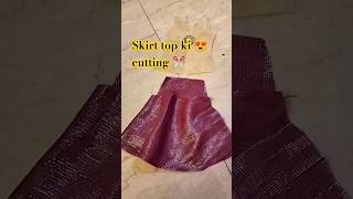 Skirt top ki cutting ✂️homemade cuttingskills shots [upl. by Jaime]