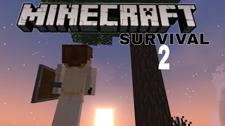 Minecraft Survival Series Ep2🍄🍂The Journeypart 2 [upl. by Aneekal]