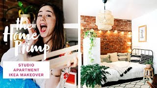 Stunning Studio Apartment Makeover On A Budget  Ikea Hacks  The Home Primp [upl. by Mazur]