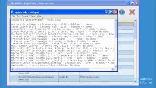 UpdateStar KeyFinder video tutorial [upl. by Rosenblatt]