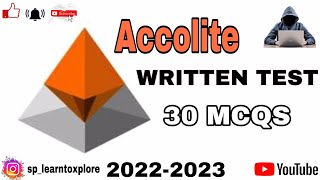 Accolite Written Test  20222023  Off Campus Drive  Accolite MCQS [upl. by Ellirehs]