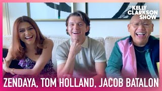 Will Tom Holland Zendaya amp Jacob Batalon Get SpiderMan Tattoos [upl. by Aniar]