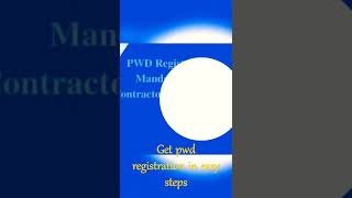 pwd registration for contractor pwd civilengineer contractors [upl. by Morehouse]